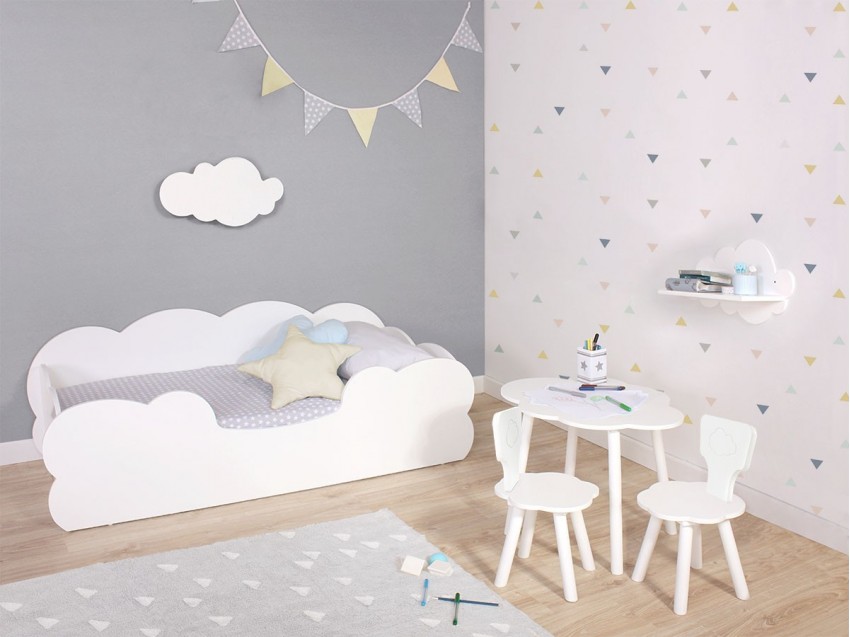 Chambre d'enfant nuage Montessori